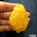 【年终特价系列】-琥珀蜜蜡吊坠牡丹花 26.12g