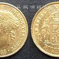 西属菲律宾1868年伊莎贝拉二世4比索金币