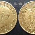 法占意大利1814年拿破仑一世40法郎金币M版