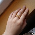 晒一下六福的皇冠戒指