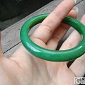 大家晒，我也晒，自己的碧玉手镯