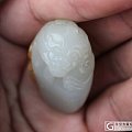 【已结缘】1680元 27.7克 和田籽料红皮巧雕福寿双全