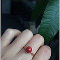 转卡卡家珊瑚沙丁戒指