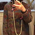 打扮好的108花白挂链，来个真人秀