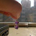 紫水晶海蓝宝小猫吊坠925银