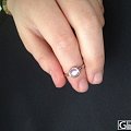 转一枚全新 玻璃体彩虹月光石戒指