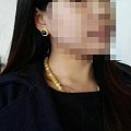 林师傅的杰作··青金耳钉