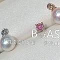 新品 akoya与彩宝的碰撞---耳钉款