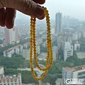 翡翠(A货)--鸡油黄（翡）--5.5MM珠子