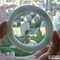 ~翡翠(A货)--斯文--春彩55MM圈口