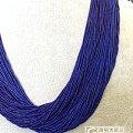 大家欣赏下阿富汗的帝王青做的1-2mm的小桶珠-口水