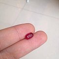 终于收了一颗小莫桑，主证鸽血红，请各位大神帮看看，求轻拍。