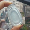 璞玉阁-----玻璃种放光素面大贝