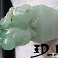【无艳·扉玥】10.1带绿老种貔貅印章、大小河蟹（和谐）