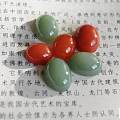 漂亮诱人的三个南红戒面