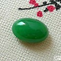 【铭盛翡翠】-冰糯种满绿蛋面