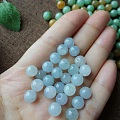 富玉满堂翡翠散珠5mm 7.5mm 微信18680206070