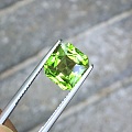 3.99ct 翠绿 橄榄石 公主方 雷迪恩 戒指 吊坠 镶嵌定制