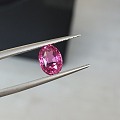 给大家欣赏一颗超级漂亮的粉蓝宝晶体超好 纯玻璃体2.03克拉EGL证书