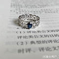 18k金蓝宝石戒指