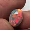 澳洲闪电岭灰欧泊Dark Opal（Semi Black opal）