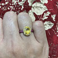 黄蓝宝石戒指