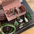 大仓，绿蛋戒指，佛公，肖邦链，手链钻戒，铂金红宝石