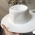 付邮送：全新乳白色牛仔帽