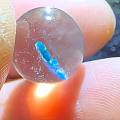 一种比较少见的蓝色系水晶包体~~