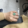 今日份的开心，捡漏的中古4.16克拉祖母绿戒指。