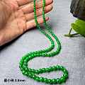 满绿翡翠绿珠珠串套链