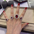 八月上海珠宝展二刷，红宝石戒指太难选