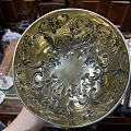 1861年英国著名银匠世家Fox家族给塞弗顿伯爵打造的超大尺寸高脚杯，纯银镀...