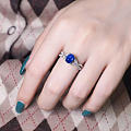 丝绒蓝宝石戒指💍～