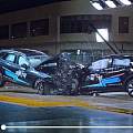 汽车之家组织的沃尔沃XC60和特斯拉MODEL Y对撞测试实验结果