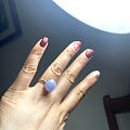 紫蛋戒指镶嵌好啦！