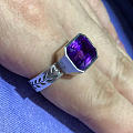 自己设计的紫水晶戒指