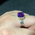 自己设计的紫水晶戒指