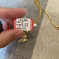 贝母蝴蝶纯金项链