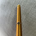 闲置18k 四叶草戒指碧玺戒指耳钉周大生发财金片片