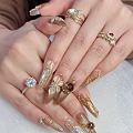 耗时5个半小时的新年美甲
