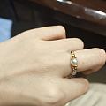 自己用闲置小珠子串的戒指