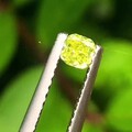 0.20克拉天然无优化柠檬黄色钻石裸石戒面