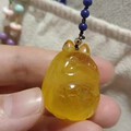 满是气泡的蜜蜡龙猫