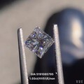 1.03ct/VVS1/E公主方钻石