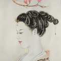 芙蓉不及美人妆，水殿风来珠翠香