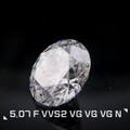 5卡圆钻💎投资收藏级精品5.07 F VVS2 VG VG VG N GIA