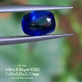 1.01ct皇家蓝，颜色纯正晶体干净，火彩不错，CGL证书1500