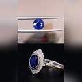 小克拉蓝宝石也可以镶嵌出古典大气的款式