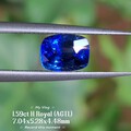 1.59ct 天然皇家蓝，颜色好，晶体肉眼干净，兰卡AGTL证书2770